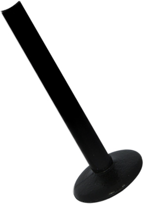 BIOPLAST int. BLACK LABRET 1,2x9mm base 4mm