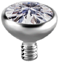 TT int MINI JEWELLED BALLS 1,2x3mm WH