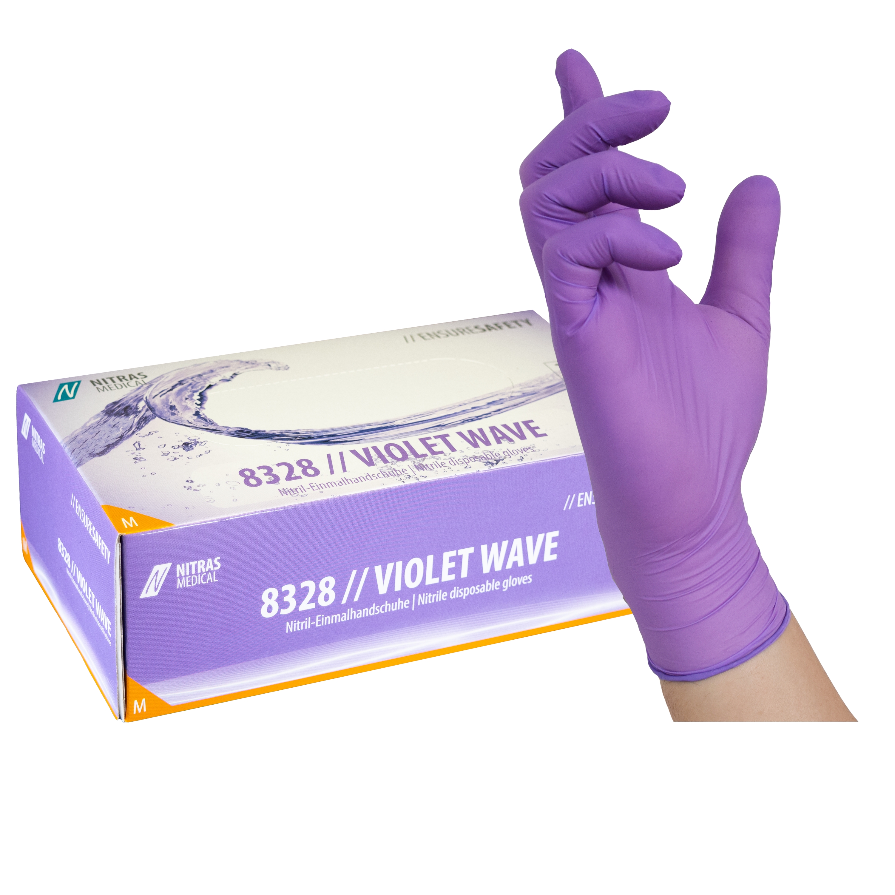 Nitras Violet Wave nitrile gloves - 100 pcs - S