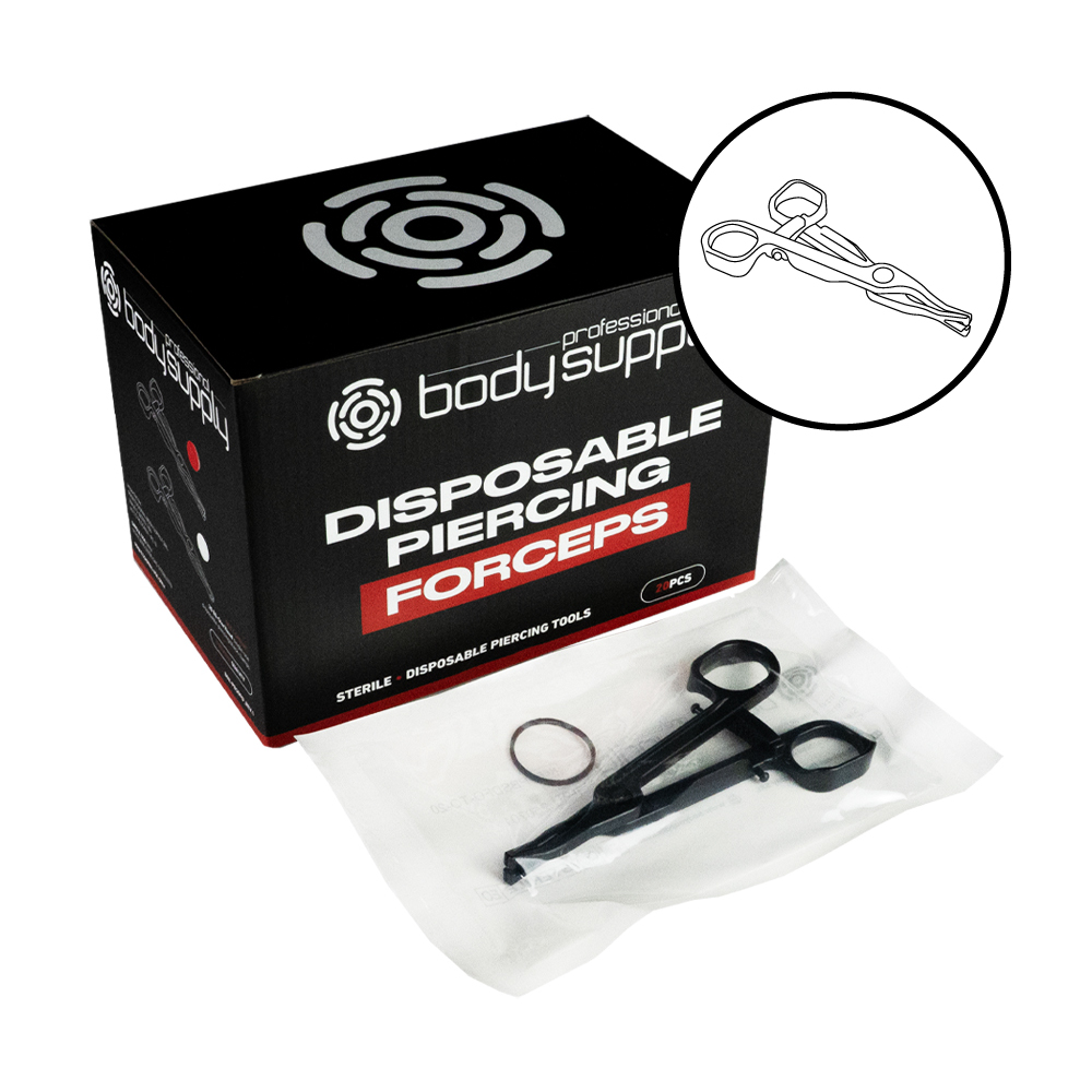 BodySupply Sterile Disposable Forceps - Triangular Open 20pcs