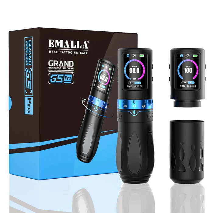 GRAND G5 Pro Emalla Wireless Tattoo Pen - Black