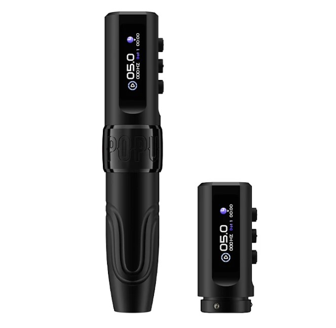 Popu Mini Diva 3.5mm Stroke Wireless Pen - Black - 2 batteries