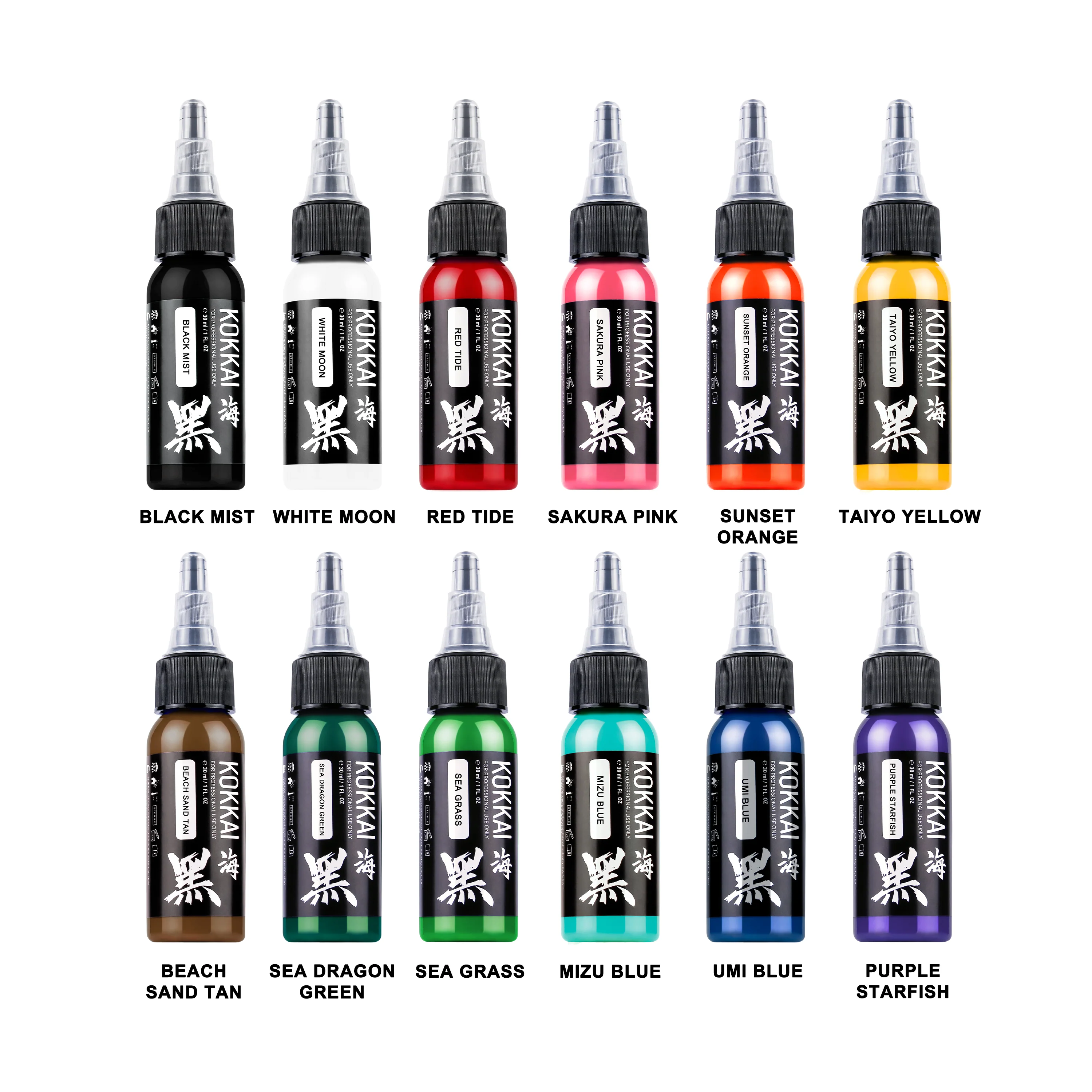 Kokkai Ink Reach 30ml - Color Pack - 12pcs