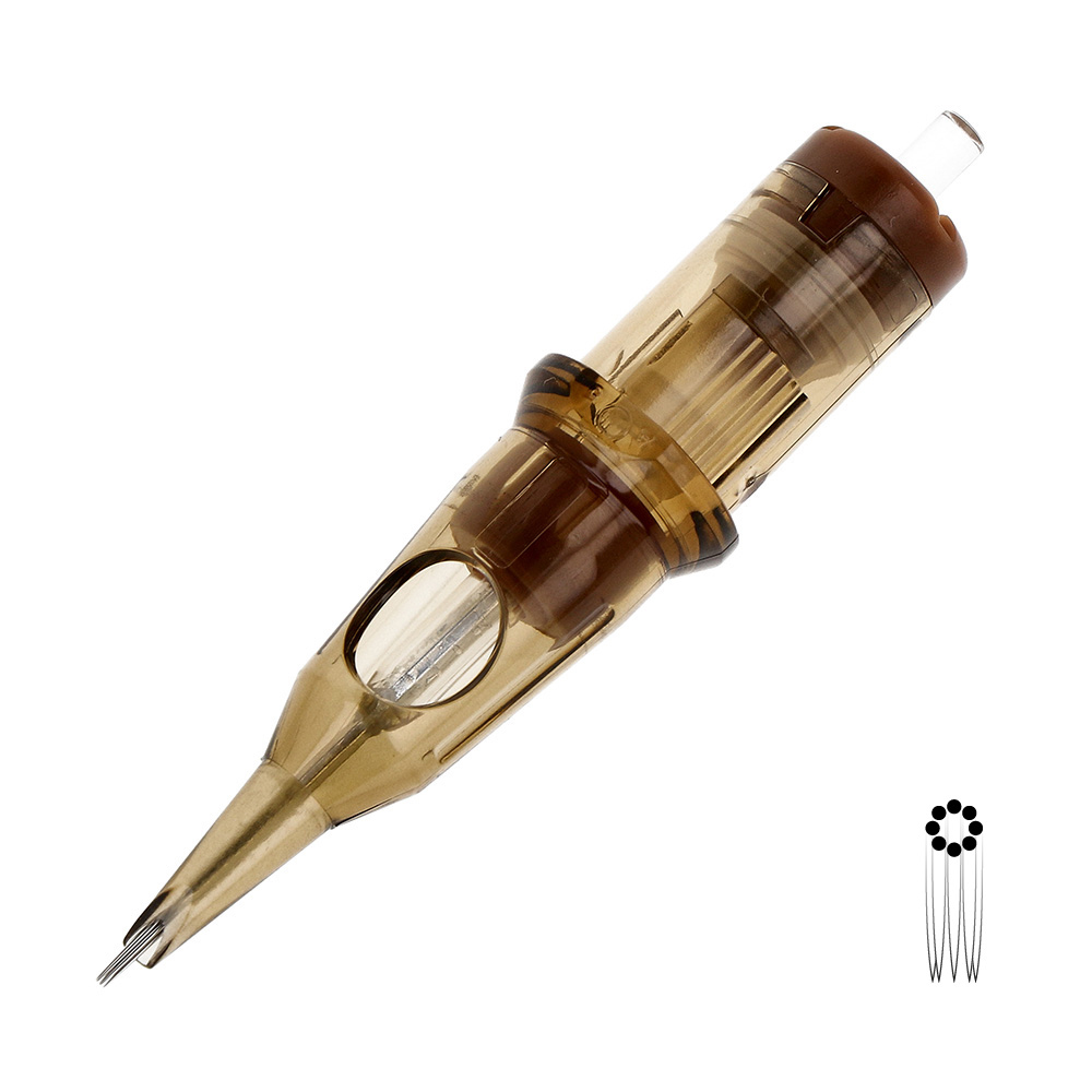 Kwadron Cartridges 0,35mm Long Taper Empty Round Liner 08RL