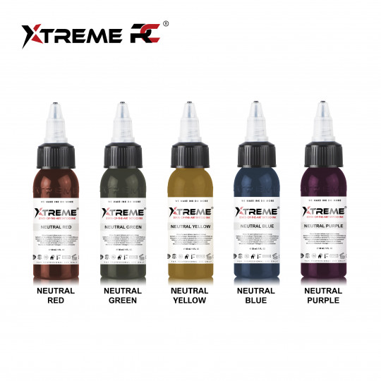 XTreme Ink - 5x30ml - NEUTRAL SET