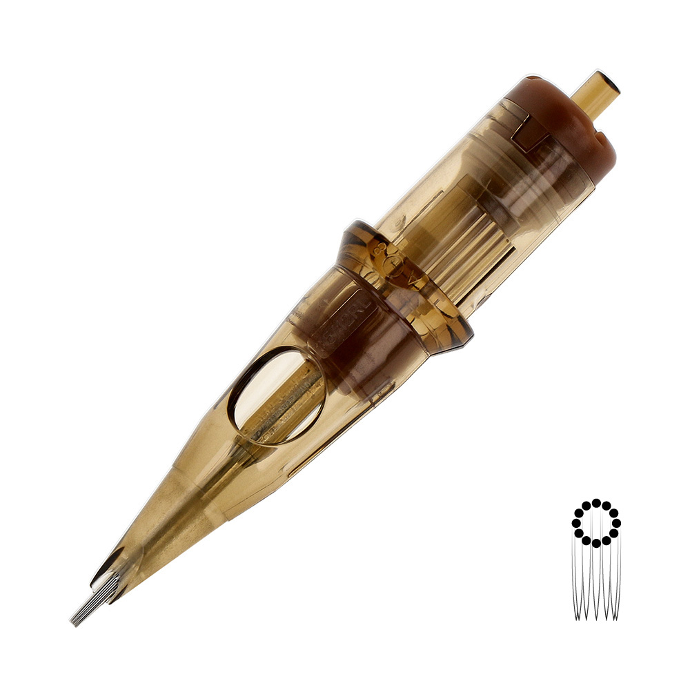 Kwadron Cartridges 0,35mm Long Taper Empty Round Liner 12RL