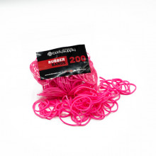 BodySupply coloured elastic bands 200pcs - Pink