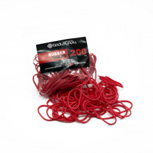 BodySupply coloured elastic bands 200pcs - Red