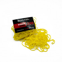 BodySupply coloured elastic bands 200pcs - Yellow
