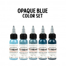 XTreme Ink - 5x30ml - OPAQUE BLUE SET