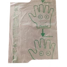 Polyethylene bag gloves 28x22cm - roll 500pcs