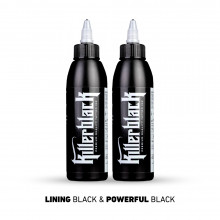 KILLERBLACK TATTOO INK - LINING BLACK + POWERFUL BLACK 2x150ml - EUROPE