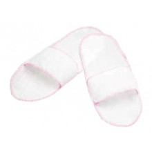 Opened slippers White - pair - Polybag 50pairs