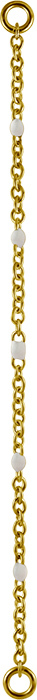 GD 316 CONNECTING CHAINS - ENAMEL WH