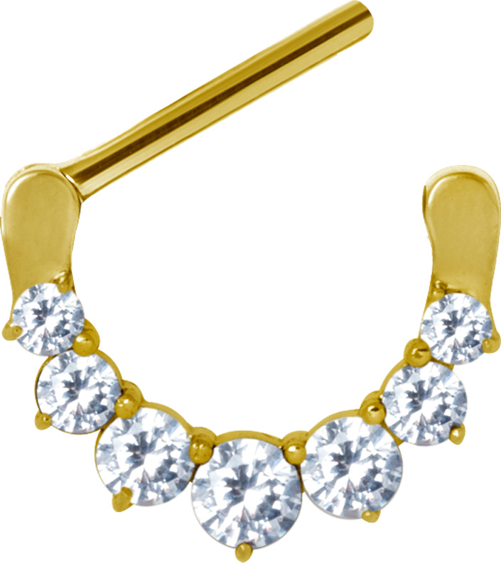 GD 316 JEWELLED NIPPLE CLICKER 1,6x12mm WH