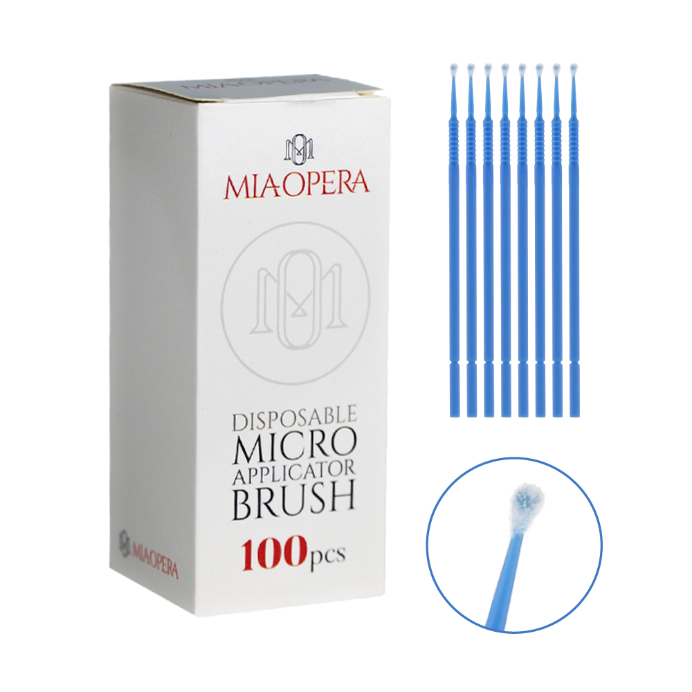 MiaOpera Black Micro Applicator Brush 100pcs