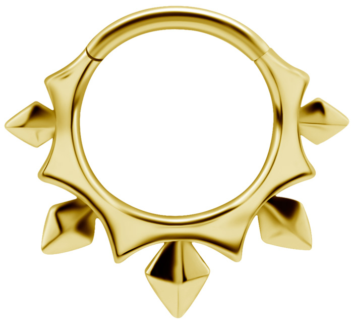 GD 316 HINGED CLICKER (PYRAMIDS & SPIKES)